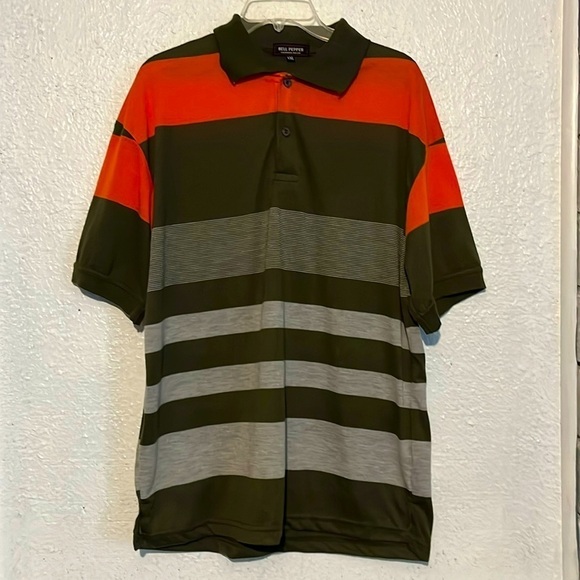 Bell Pepper striped polo size 2 XL - Picture 1 of 8